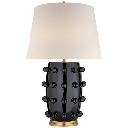 Visual Comfort Signature Linden Medium Cordless Table Lamp Black