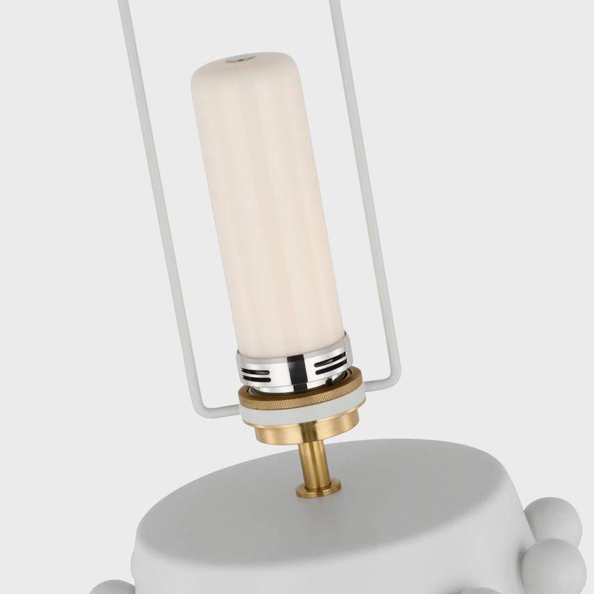Visual Comfort & Co. Signature Collection Linden Medium Cordless Table Lamp, Visual Comfort & Co. Signature Collection KW 3031PW-L-CL N1Y54