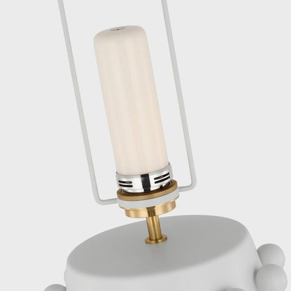 Visual Comfort & Co. Signature Collection Linden Medium Cordless Table Lamp, Visual Comfort & Co. Signature Collection KW 3031PW-L-CL N1Y54