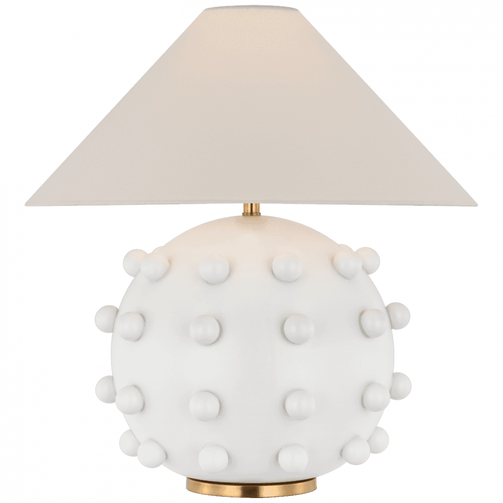 Visual Comfort Signature Linden Medium Table Lamp Plaster White