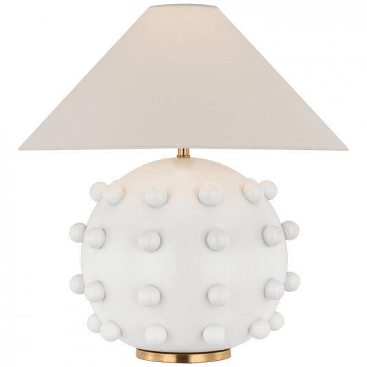 Visual Comfort Signature Linden Medium Table Lamp Plaster White