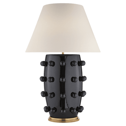 Visual Comfort Signature Linden Table Lamp Black Porcelain