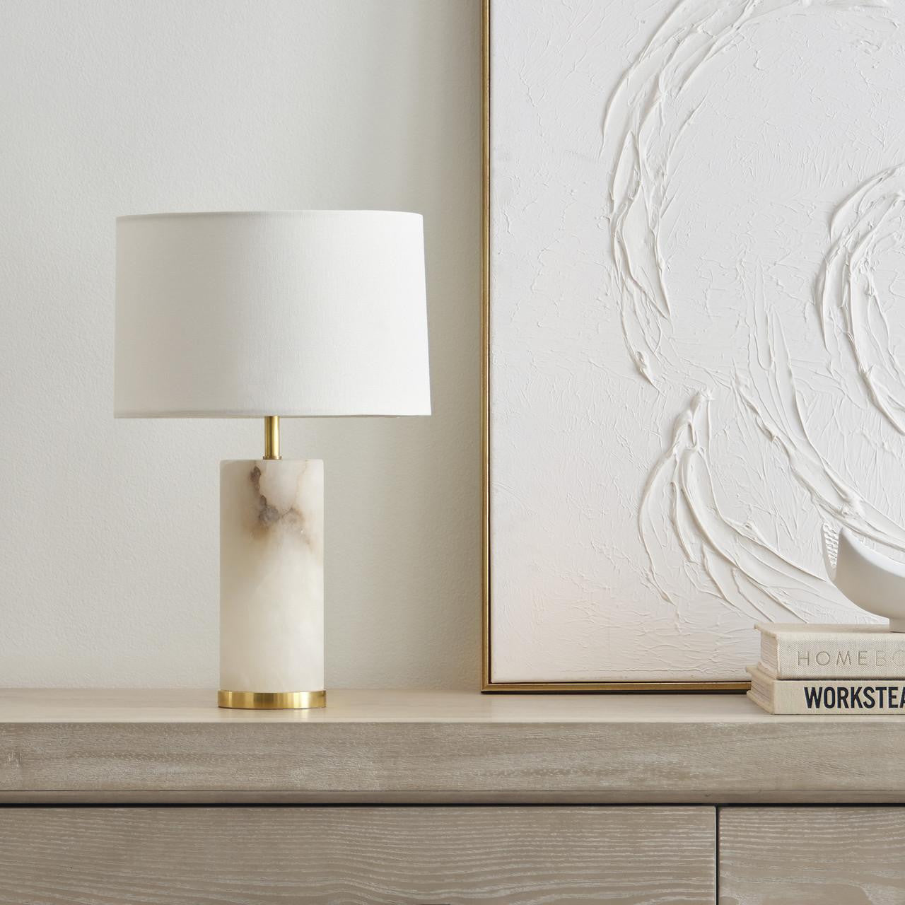 Visual Comfort & Co. Signature Collection Lineham 16" Cordless Accent Lamp, Visual Comfort & Co. Signature Collection ARN 3023ALB-L-CL DD7F8
