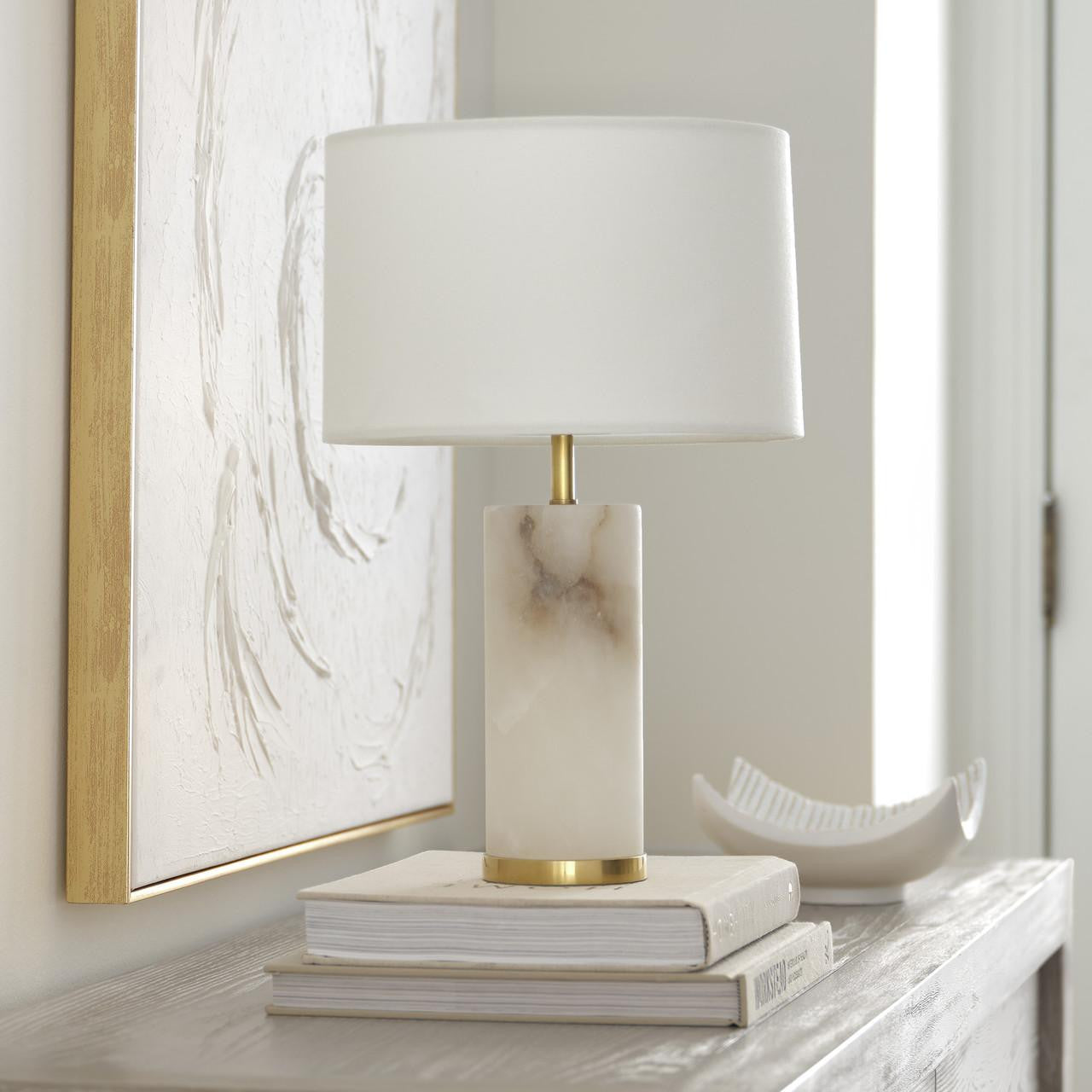 Visual Comfort & Co. Signature Collection Lineham 16" Cordless Accent Lamp, Visual Comfort & Co. Signature Collection ARN 3023ALB-L-CL DD7F8