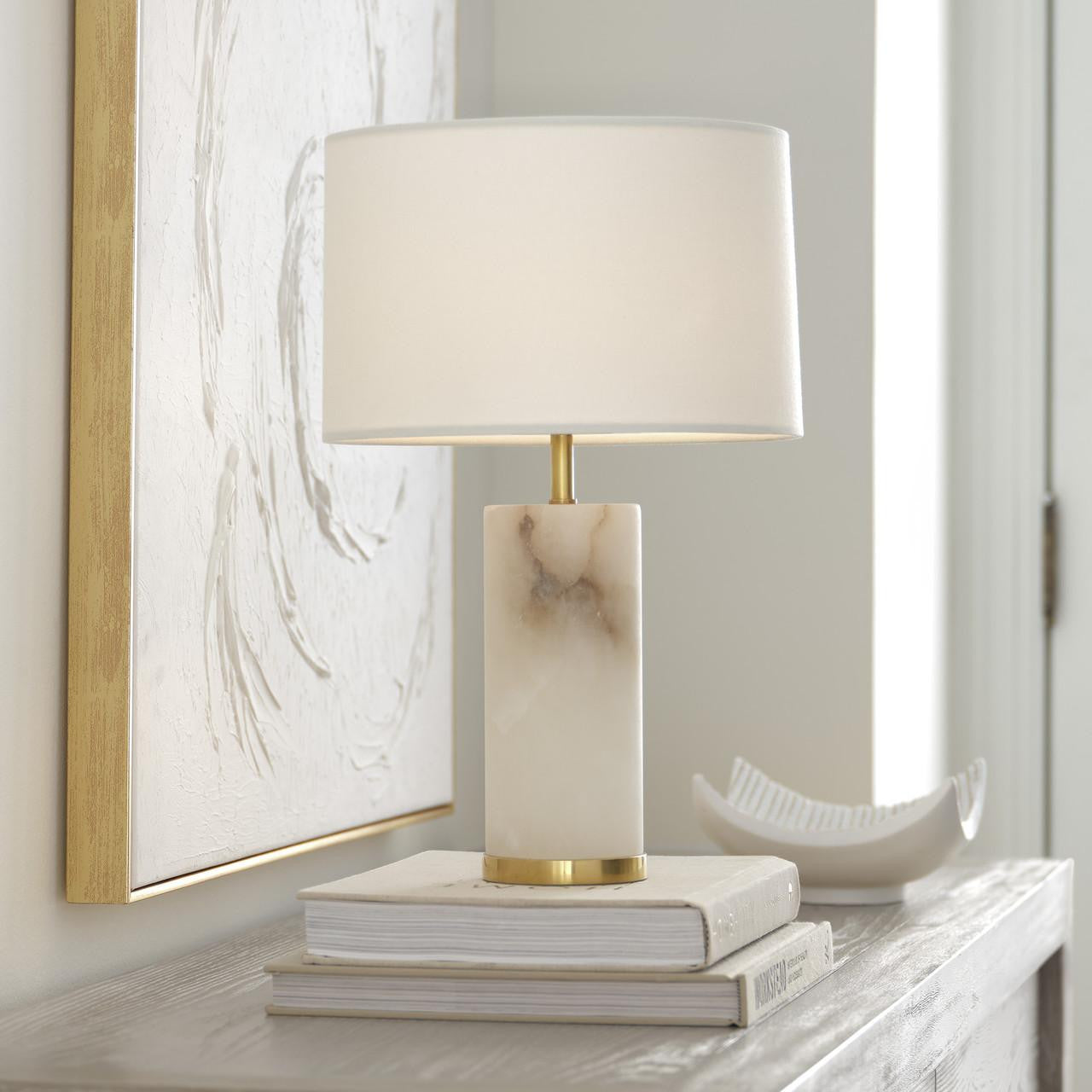 Visual Comfort & Co. Signature Collection Lineham 16" Cordless Accent Lamp, Visual Comfort & Co. Signature Collection ARN 3023ALB-L-CL DD7F8