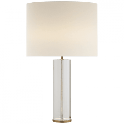 Visual Comfort Signature Lineham Table Lamp Crystal with Brass