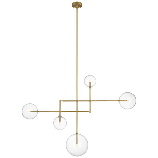 Visual Comfort Signature Linnea 57 Hand-Rubbed Antique Brass