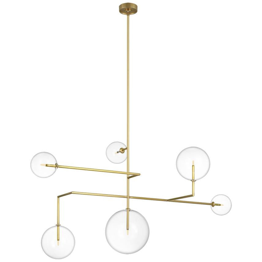 Visual Comfort Signature Linnea 59 Hand-Rubbed Antique Brass