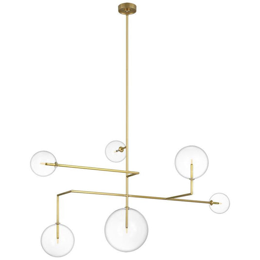 Visual Comfort Signature Linnea 59 Hand-Rubbed Antique Brass