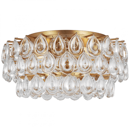 Visual Comfort Signature Liscia Medium Flush Mount Gild