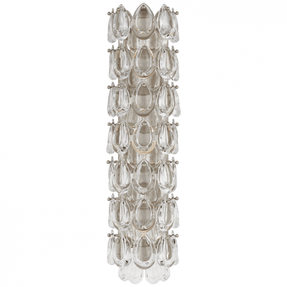 Visual Comfort Signature Liscia Wall Sconce Burnished Silver Leaf