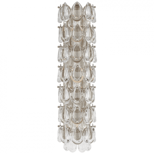 Visual Comfort Signature Liscia Wall Sconce Burnished Silver Leaf