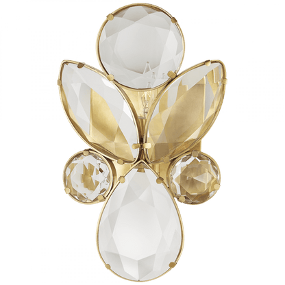 Visual Comfort Signature Lloyd Small Jeweled Wall Sconce Soft Brass