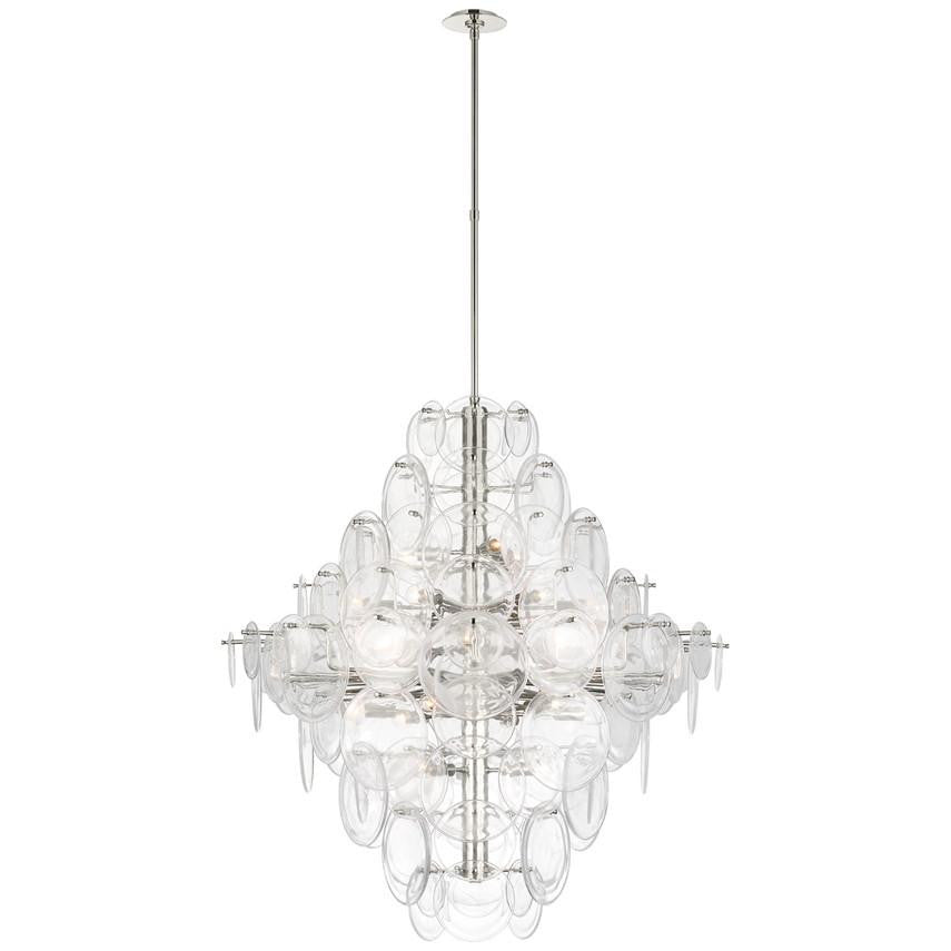 Visual Comfort Signature Loire 44 Polished Nickel