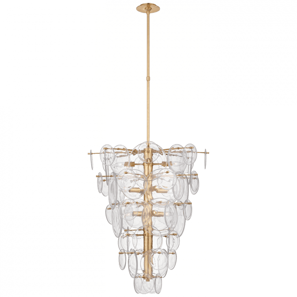 Visual Comfort Signature Loire Cascading Chandelier Gild