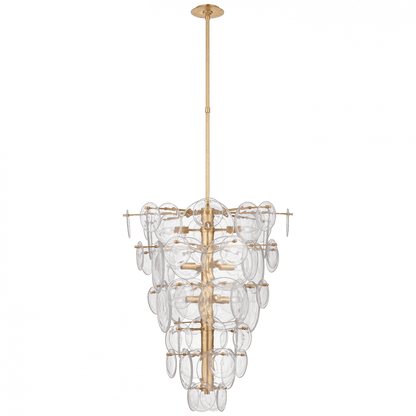 Visual Comfort Signature Loire Cascading Chandelier Gild
