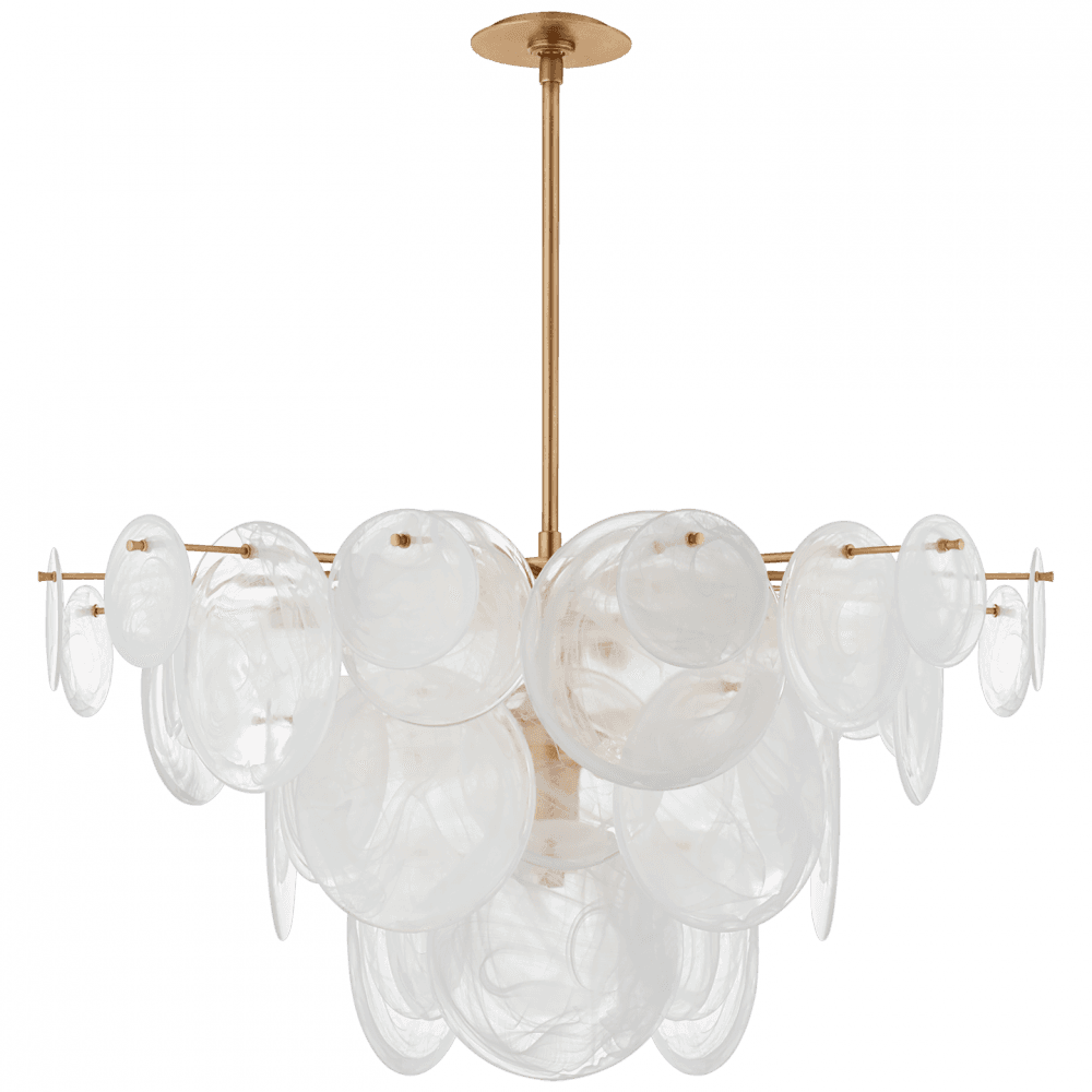 Visual Comfort Signature Loire Large Chandelier Polished Nickel