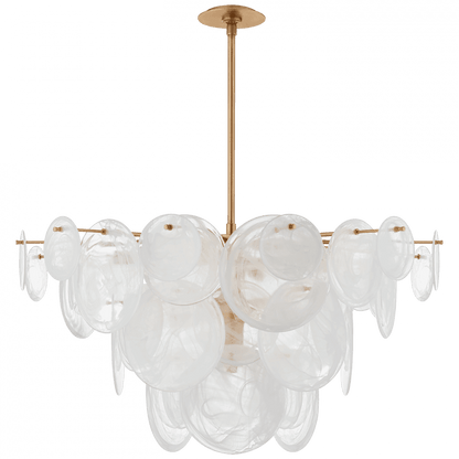 Visual Comfort Signature Loire Large Chandelier Polished Nickel