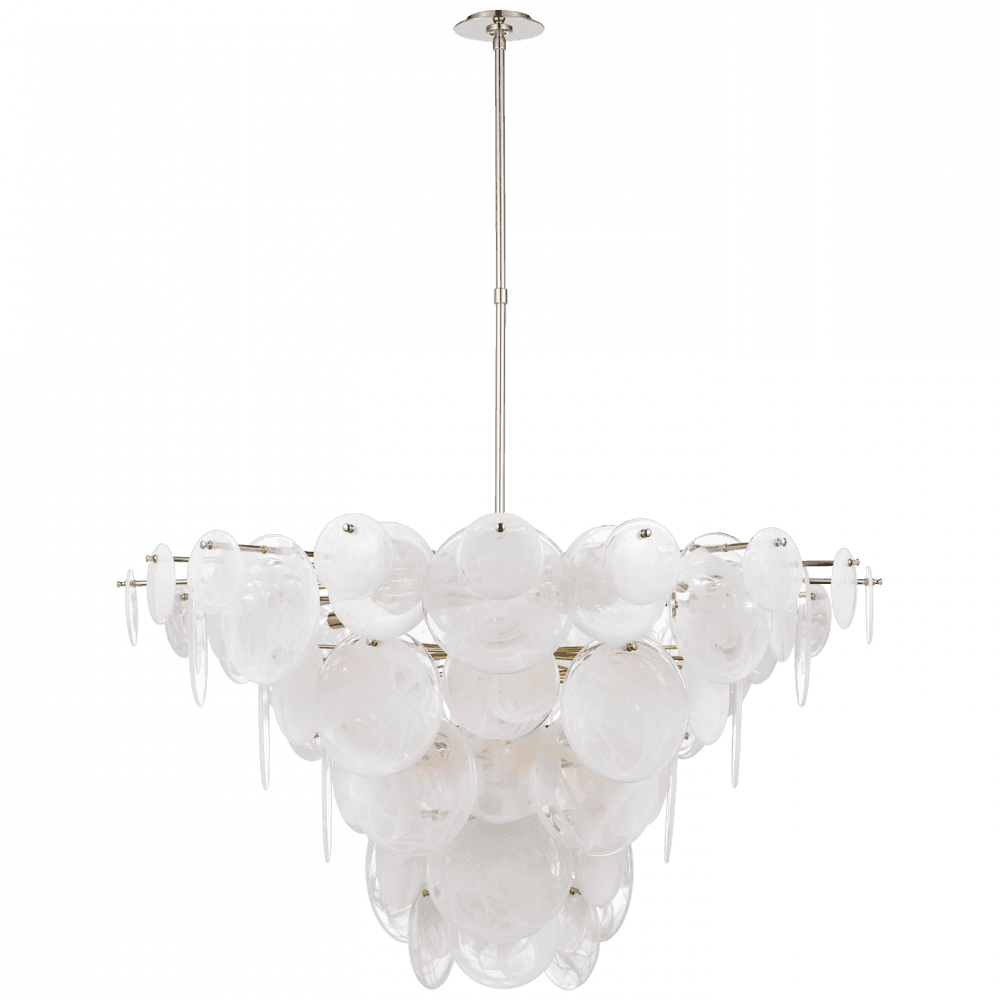 Visual Comfort Signature Loire Extra Large Chandelier Polished Nickel