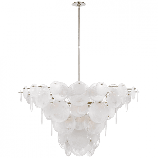 Visual Comfort Signature Loire Extra Large Chandelier Polished Nickel