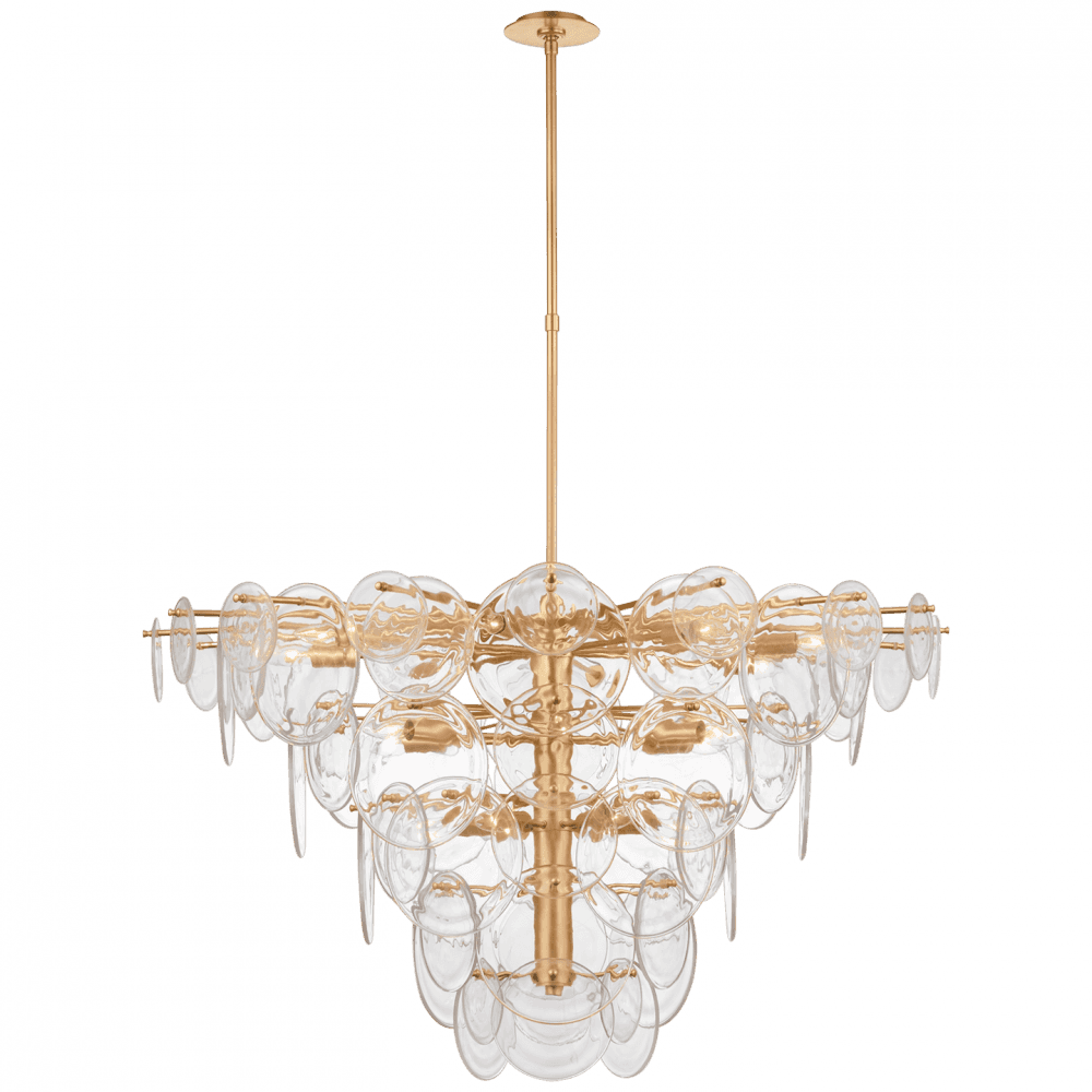 Visual Comfort Signature Loire Extra Large Chandelier Gild
