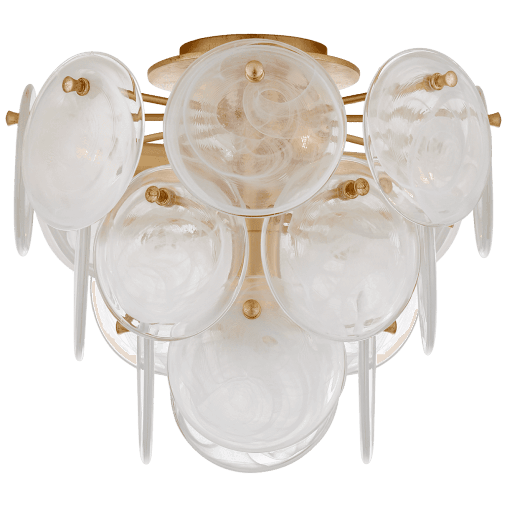 Visual Comfort Signature Loire Medium Tiered Flush Mount Gild