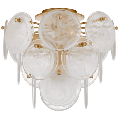 Visual Comfort Signature Loire Medium Tiered Flush Mount Gild
