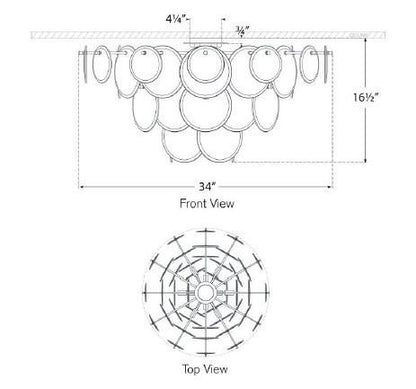 Flush Mounts-Visual Comfort & Co. Signature Collection-ARN4453