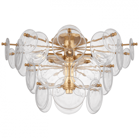Visual Comfort Signature Loire Large Tiered Flush Mount Gild