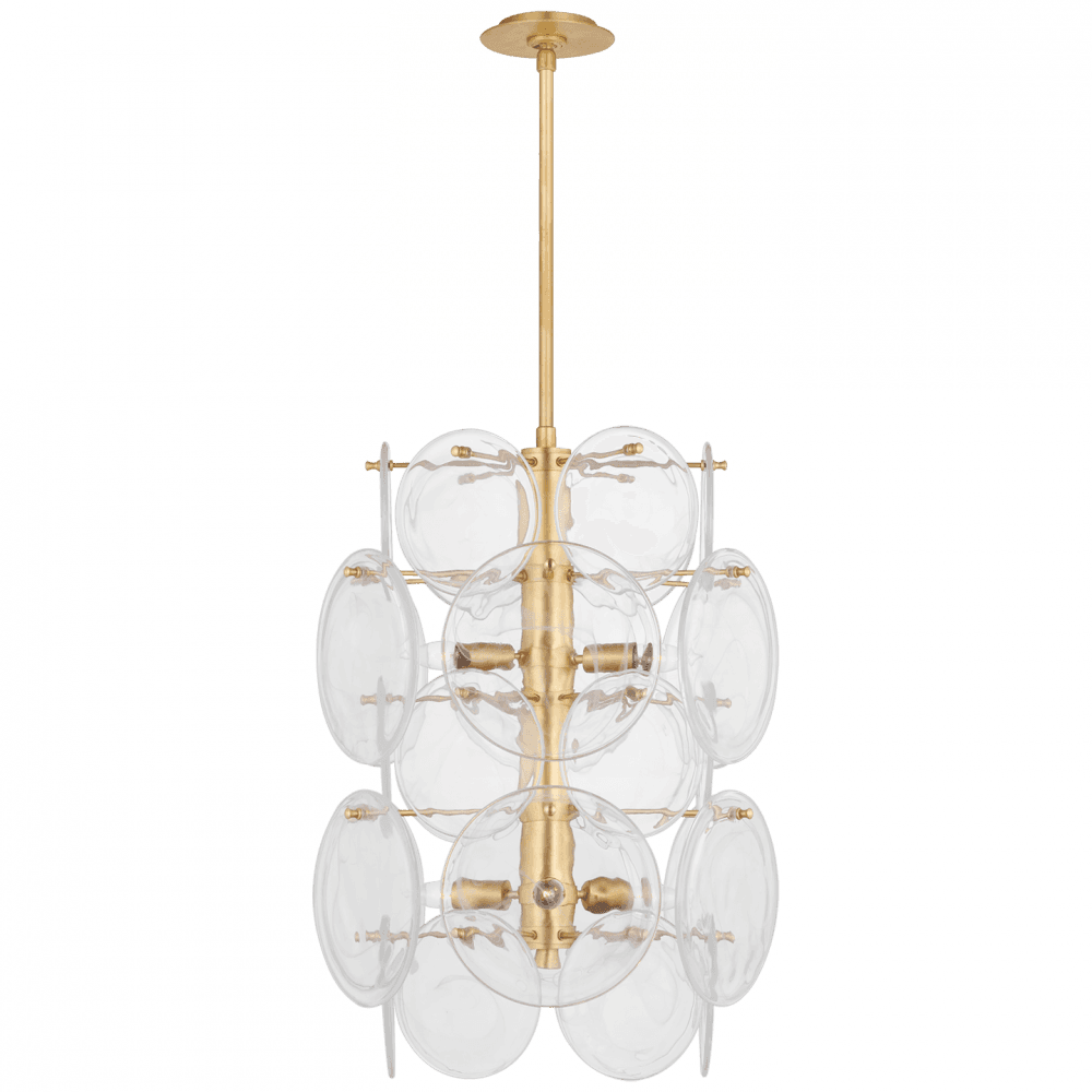 Visual Comfort Signature Loire Medium Barrel Chandelier Gild