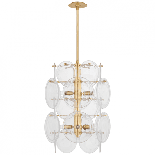 Visual Comfort Signature Loire Medium Barrel Chandelier Gild