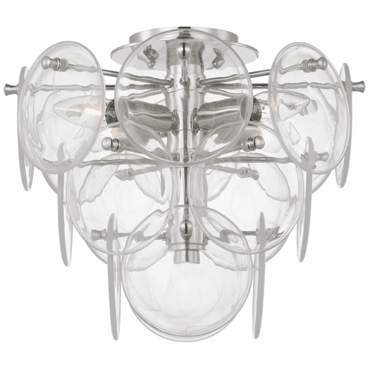 Visual Comfort Signature Loire Flush Mount Polished Nickel