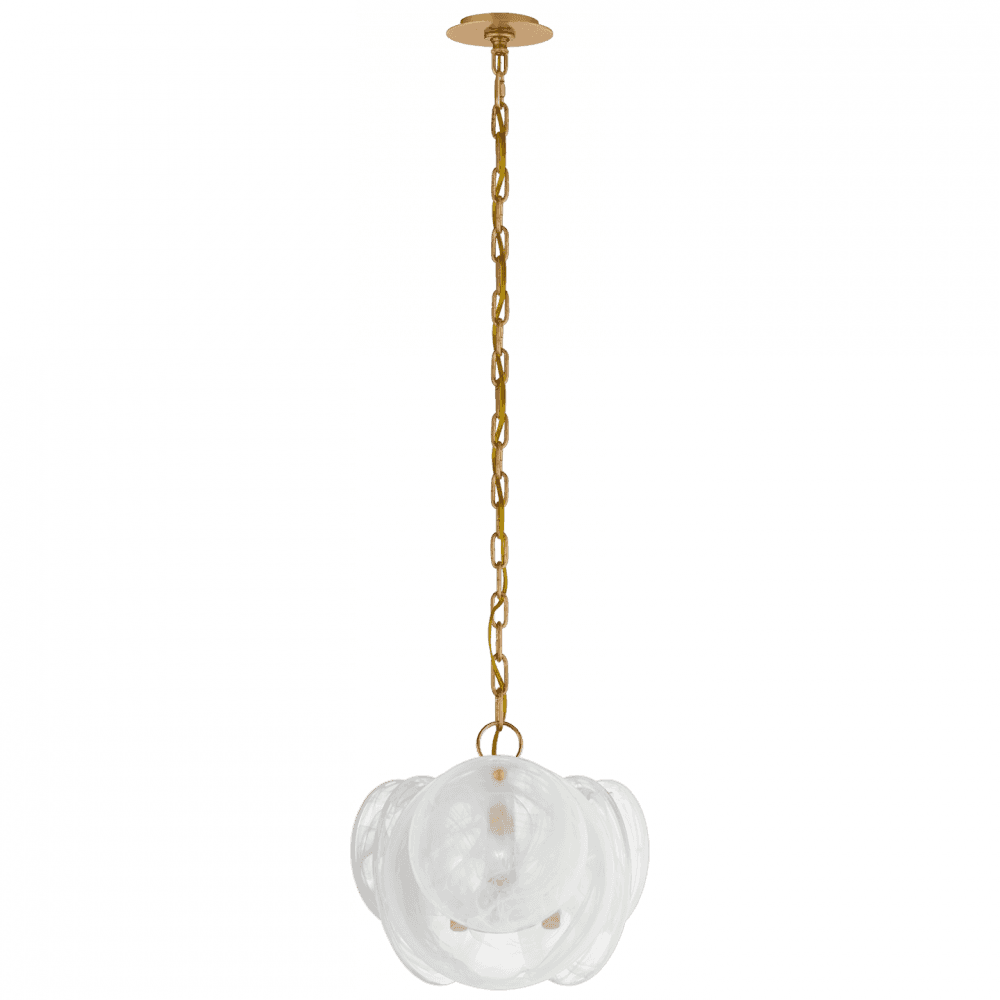 Visual Comfort & Co. Signature Collection Loire Petite Chandelier, 3-Light, Gild, 15.5"W (ARN 5453G-WSG CQ2QX)