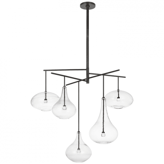 Visual Comfort Signature Lomme XL Chandelier Gun Metal