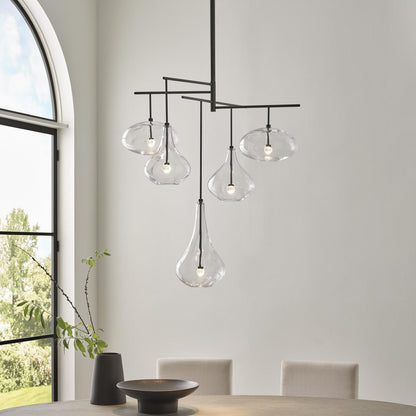Visual Comfort Signature Lomme XL Chandelier Polished Nickel