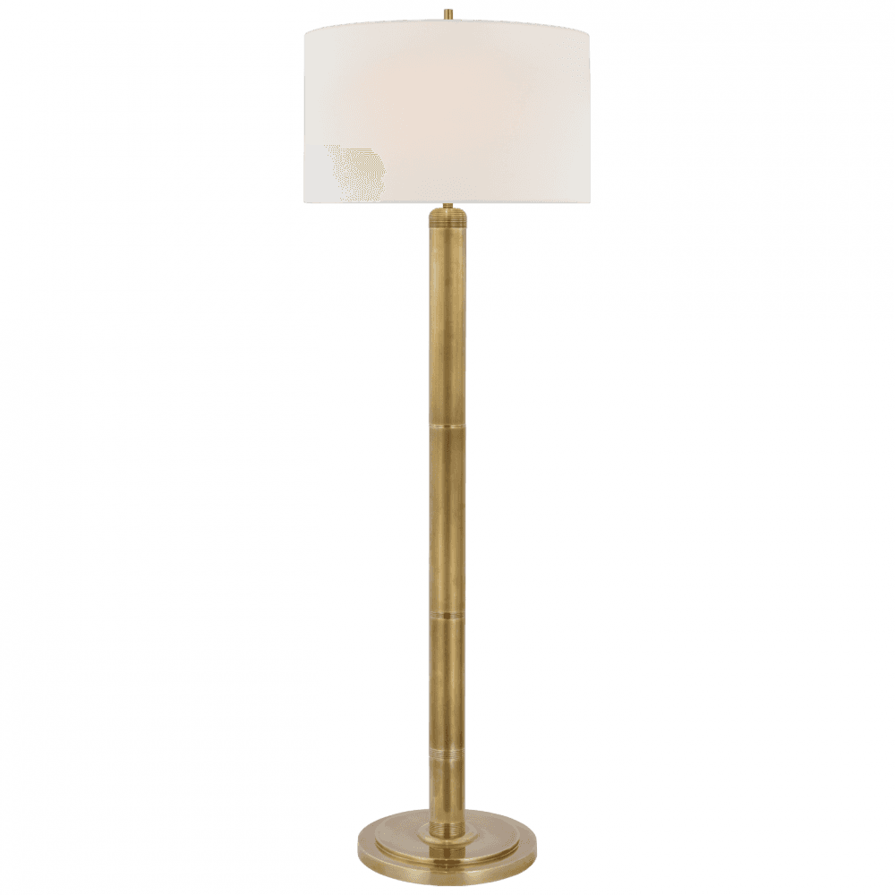 Visual Comfort Signature Longacre Floor Lamp Hand-Rubbed Antique Brass
