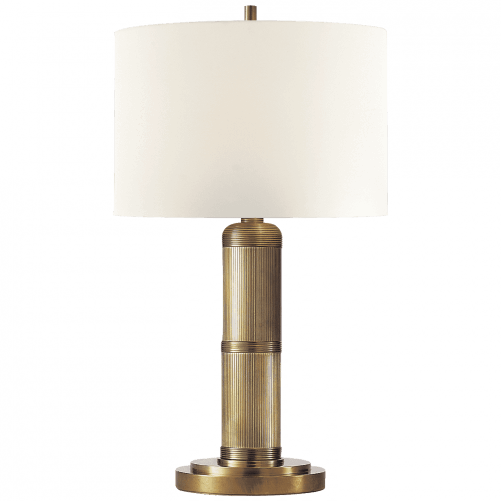 Visual Comfort Signature Longacre Small Table Lamp Hand-Rubbed Antique Brass