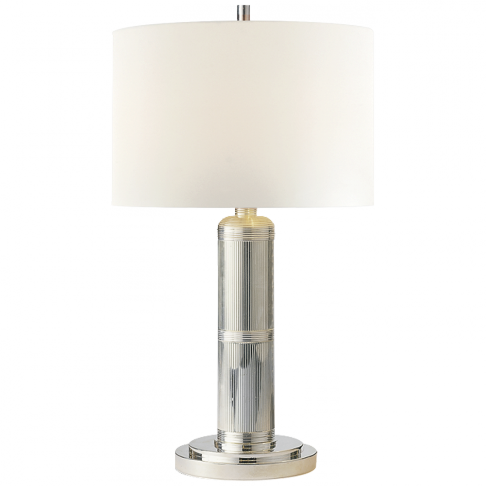 Visual Comfort Signature Longacre Small Table Lamp Polished Nickel