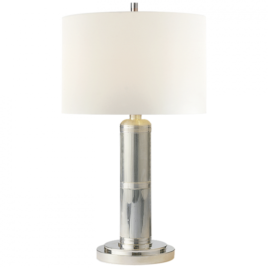 Visual Comfort Signature Longacre Small Table Lamp Polished Nickel