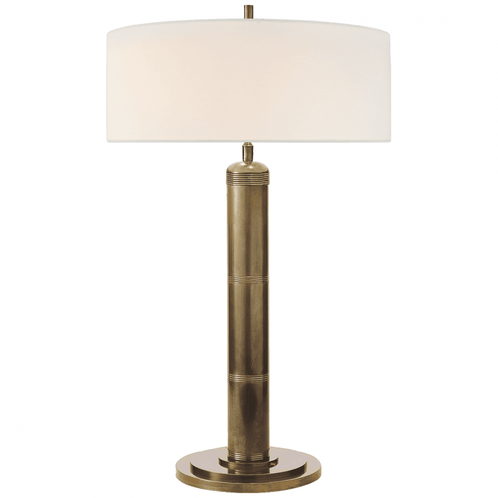 Visual Comfort Signature Longacre Tall Table Lamp Hand-Rubbed Antique Brass