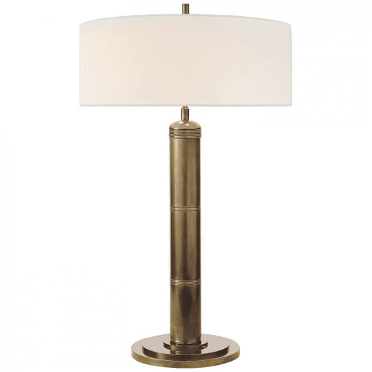 Visual Comfort Signature Longacre Tall Table Lamp Hand-Rubbed Antique Brass
