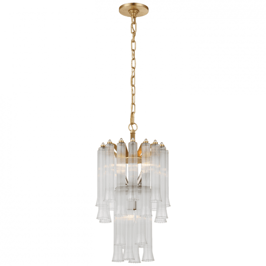 Visual Comfort Signature Lorelei Petite Waterfall Chandelier Gild
