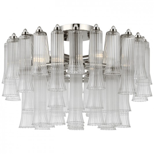 Visual Comfort Signature Lorelei Semi-Flush Mount Polished Nickel
