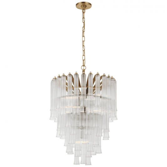 Visual Comfort Signature Lorelei Small Waterfall Chandelier Gild