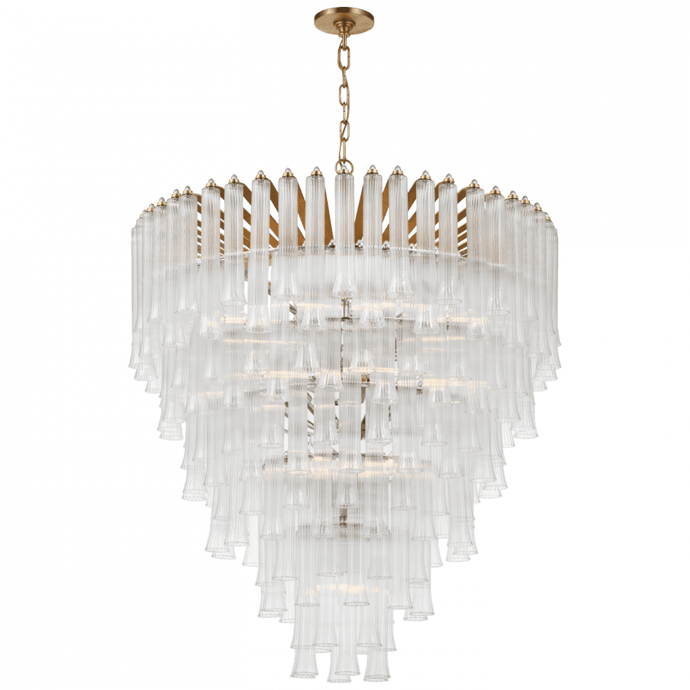 Visual Comfort Signature Lorelei X-Large Waterfall Chandelier Gild
