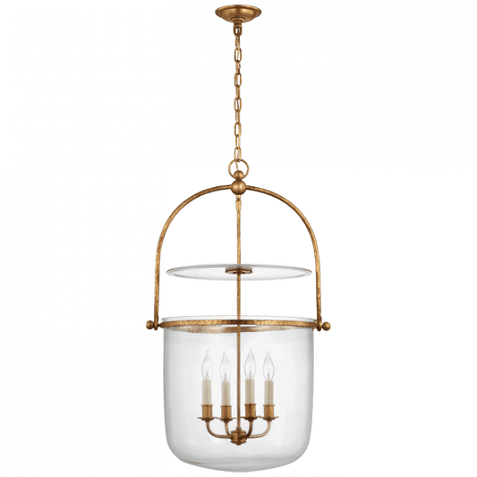Visual Comfort Signature Lorford Smoke Bell Pendant Aged Iron