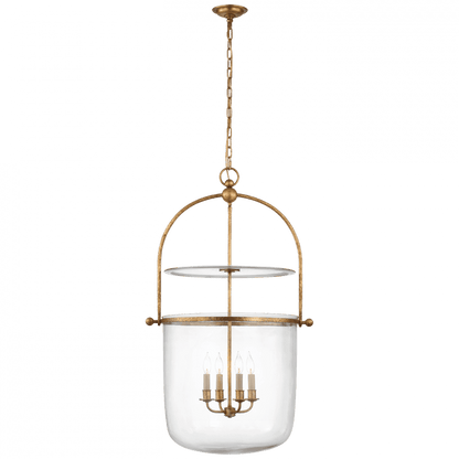Visual Comfort Signature Lorford Smoke Bell Pendant Aged Iron