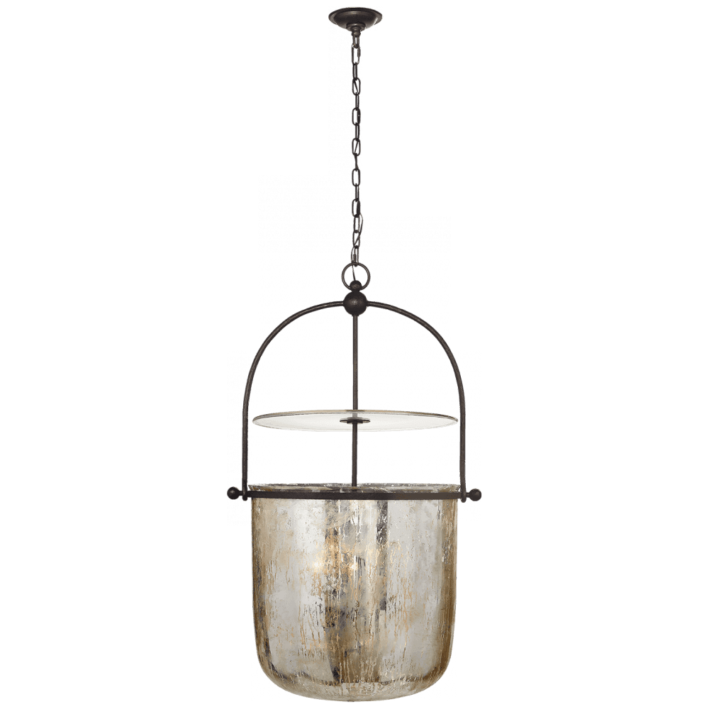 Visual Comfort Signature Lorford Large Bell Lantern Gilded Iron