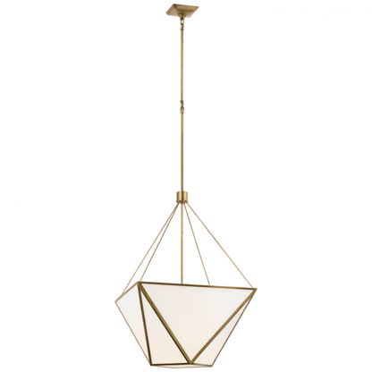 Visual Comfort Signature Lorino Large Lantern Hand-Rubbed Antique Brass