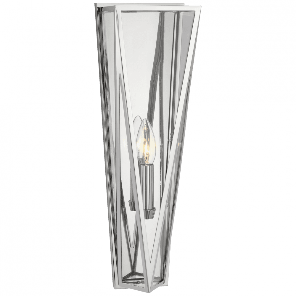 Visual Comfort Signature Lorino Medium Wall Sconce Polished Nickel